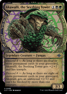 Akawalli, the Seething Tower (Showcase) (LCI-298) - The Lost Caverns of Ixalan: (Showcase) Foil