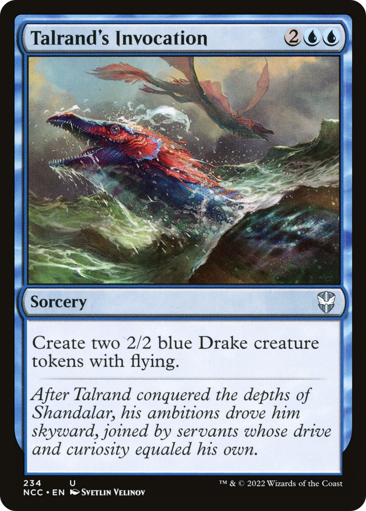 Talrand's Invocation⁣ - Commander: Streets of New Capenna⁣ (Uncommon)⁣ [234]
