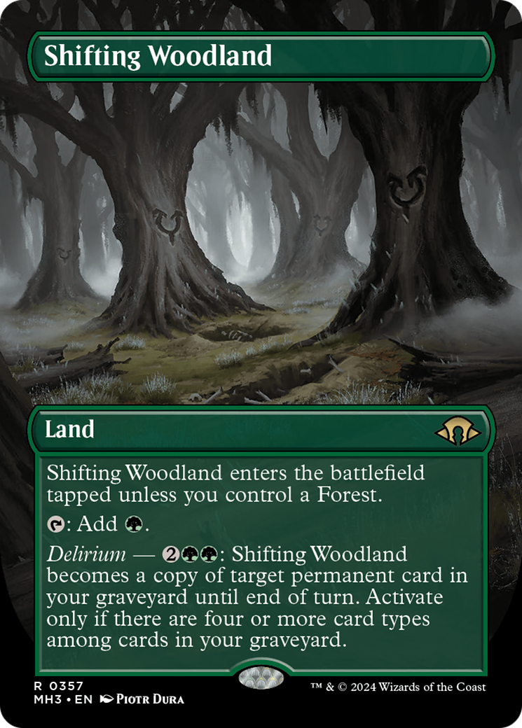Shifting Woodland (Borderless) (MH3-357) - Modern Horizons 3 (Borderless)