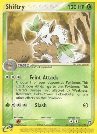 Shiftry 022/100  Sandstorm - Rare