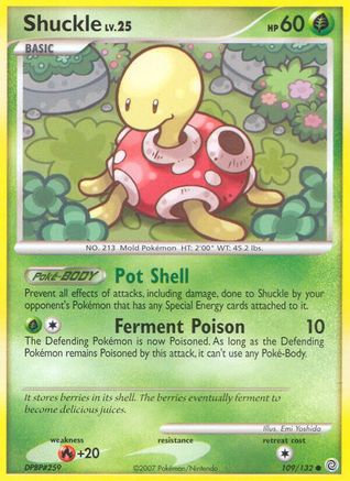 Shuckle 109  - Reverse Holofoil Secret Wonders - Common