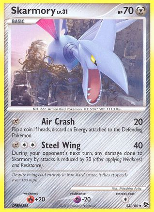 Skarmory 053  - Reverse Holofoil Great Encounters - Uncommon