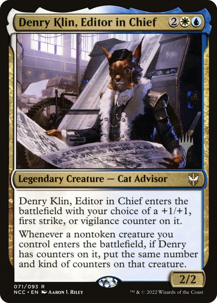 Denry Klin, Editor in Chief (PPSNC-71P) - New Capenna Commander Promos Foil