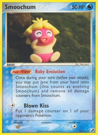 Smoochum 031  - Reverse Holofoil Unseen Forces - Rare