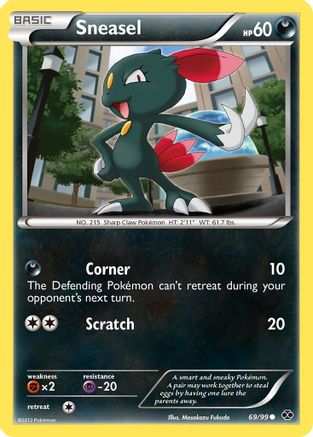Sneasel 069/99  - Reverse Holofoil Next Destinies - Common