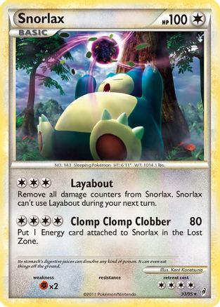 Snorlax 033/95  Call of Legends - Rare