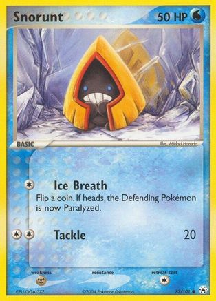 Snorunt 073  - Reverse Holofoil Hidden Legends - Common