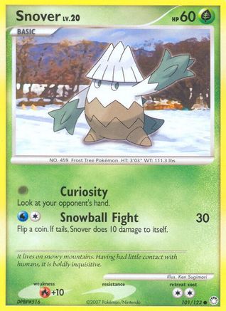 Snover 101/123  - Reverse Holofoil Mysterious Treasures - Common