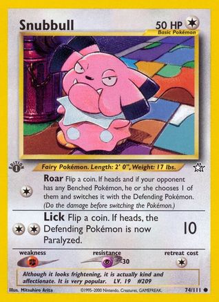 Snubbull 074/111  - Unlimited Neo Genesis - Common
