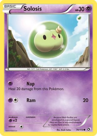 Solosis (74) 074  - Reverse Holofoil Legendary Treasures - Common