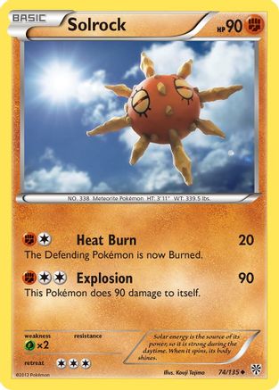 Solrock 074  Plasma Storm - Uncommon