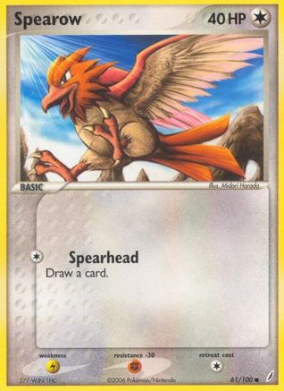 Spearow 061/100  Crystal Guardians - Common