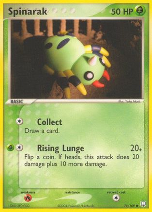 Spinarak 078/109  - Reverse Holofoil Team Rocket Returns - Common
