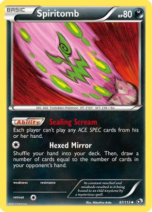 Spiritomb 087  Legendary Treasures - Uncommon