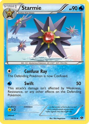 Starmie 024  - Reverse Holofoil Next Destinies - Uncommon