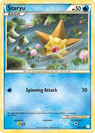 Staryu 084/123  HeartGold SoulSilver - Common