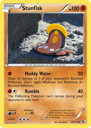 Stunfisk 083/113  Legendary Treasures - Uncommon