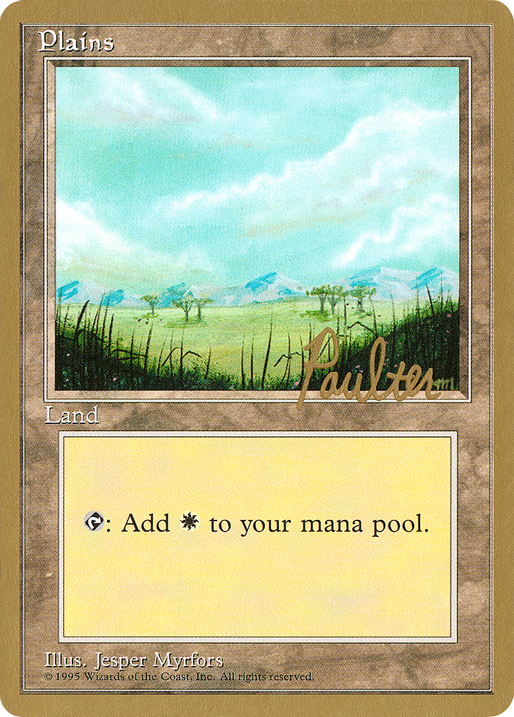 Plains (B) - 1996 Preston Poulter (4ED) (WCD-) - Pro Tour Collector Set