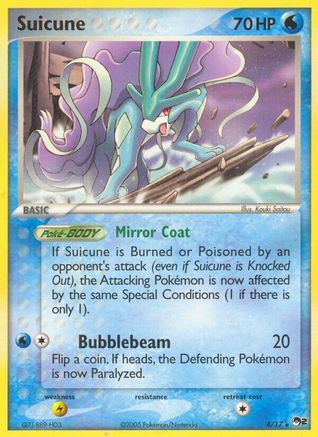 Suicune 004  - Holofoil POP Series 2 - Rare