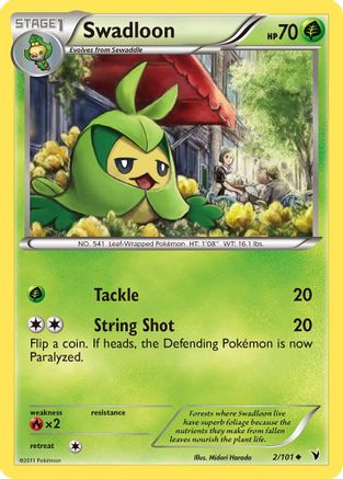 Swadloon 002  - Reverse Holofoil Noble Victories - Uncommon