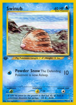 Swinub 079/111  - 1st Edition Neo Genesis - Common