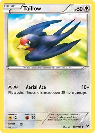 Taillow 102  XY Base Set - Common