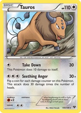 Tauros 100/146  XY Base Set - Rare