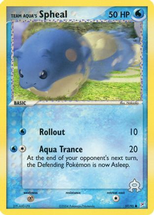 Team Aqua's Spheal 057/95  Team Magma vs Team Aqua - Common