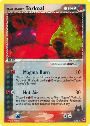 Team Magma's Torkoal 012  - Holofoil Team Magma vs Team Aqua - Holo Rare