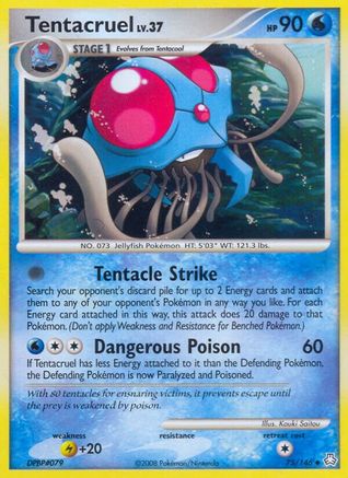 Tentacruel 075  - Reverse Holofoil Legends Awakened - Uncommon