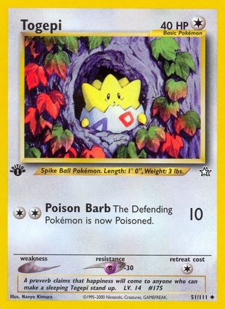 Togepi 051/111  - 1st Edition Neo Genesis - Uncommon