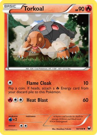 Torkoal 018  Dark Explorers - Uncommon