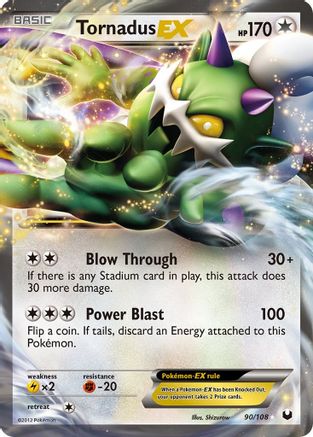 Tornadus EX 090  - Holofoil Dark Explorers - Ultra Rare