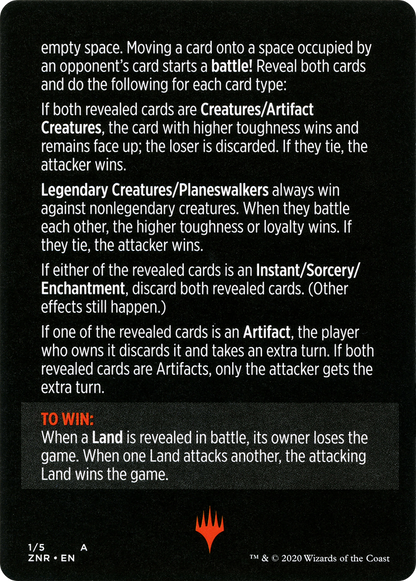 Base Race // Base Race (cont'd) (MZNR-001) - Zendikar Rising Minigames