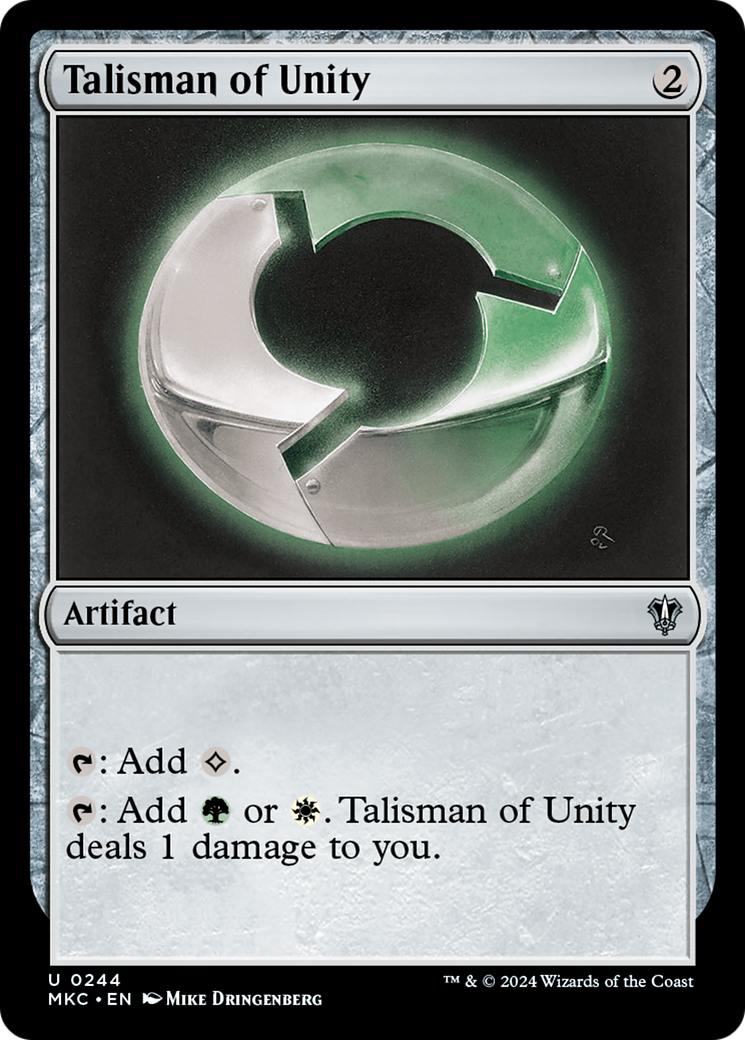 Talisman of Unity⁣ - Commander: Murders at Karlov Manor⁣ (Uncommon)⁣ [244]