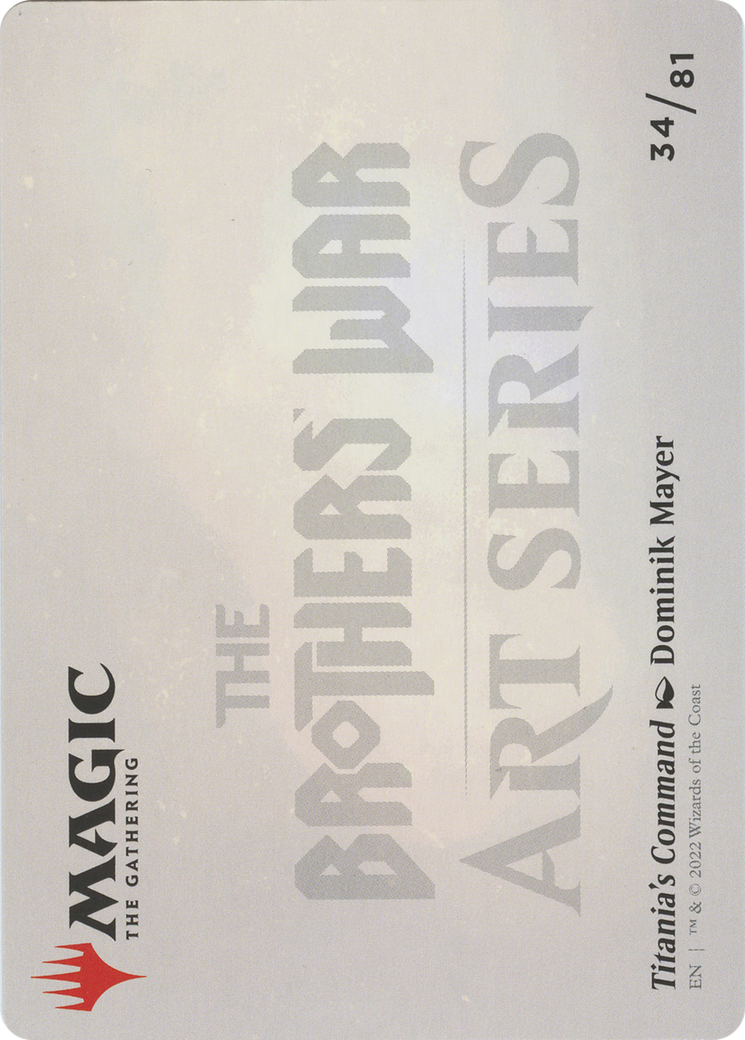 Titania's Command // Titania's Command (ABRO-034) - The Brothers' War Art Series (Borderless) Foil