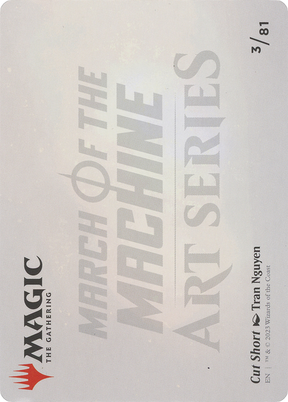 Cut Short // Cut Short (AMOM-003) - March of the Machine Art Series (Borderless) Foil