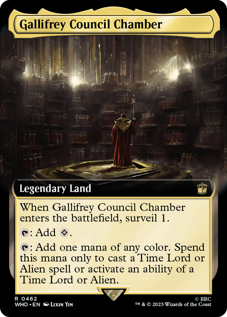Gallifrey Council Chamber (Extended Art) (WHO-462) - Doctor Who: (Extended Art)