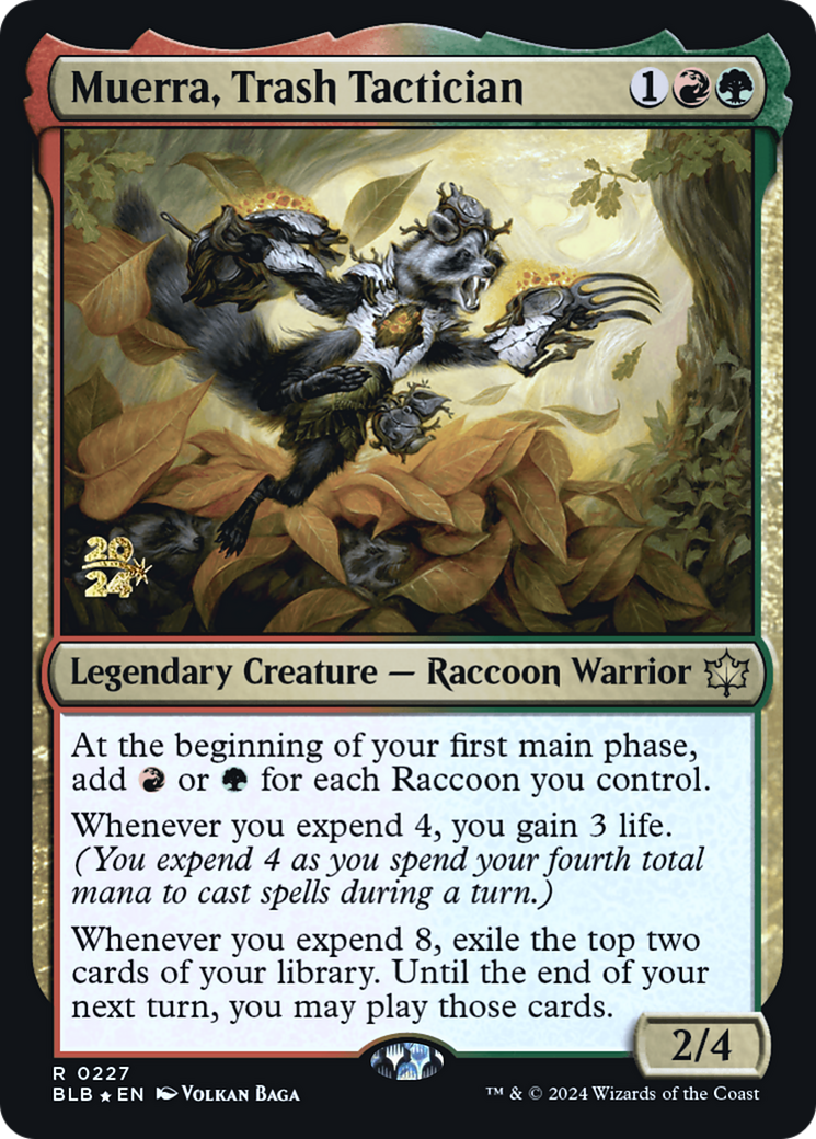 Muerra, Trash Tactician (PRE-227S) - Bloomburrow Promos Foil