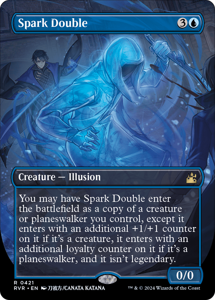 Spark Double (Anime Borderless) (RVR-421) - Ravnica Remastered (Borderless) Foil