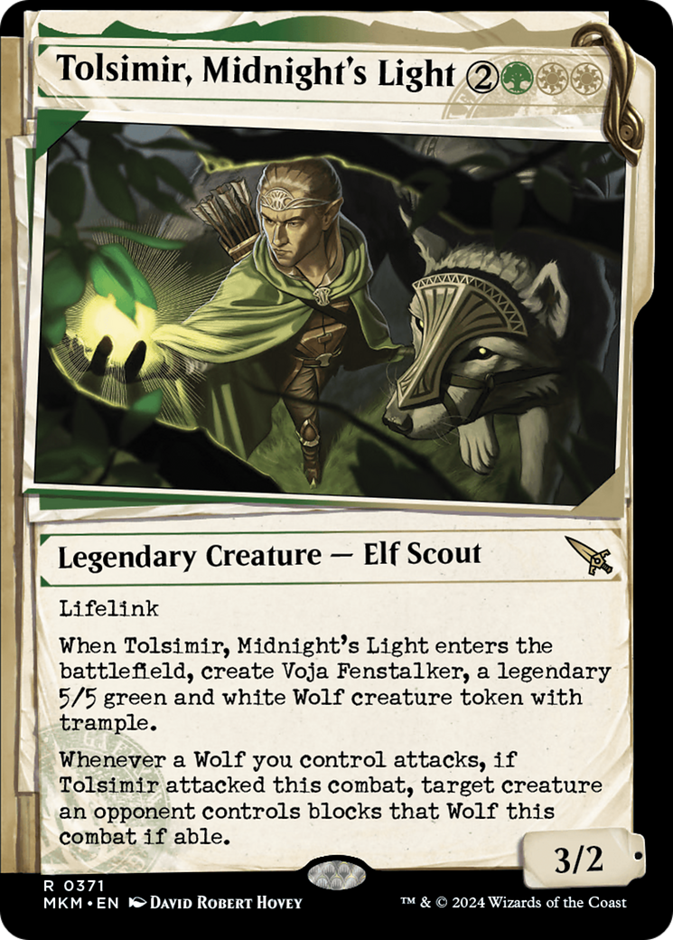 Tolsimir, Midnight's Light (Showcase) (MKM-371) - Murders at Karlov Manor: (Showcase) Foil