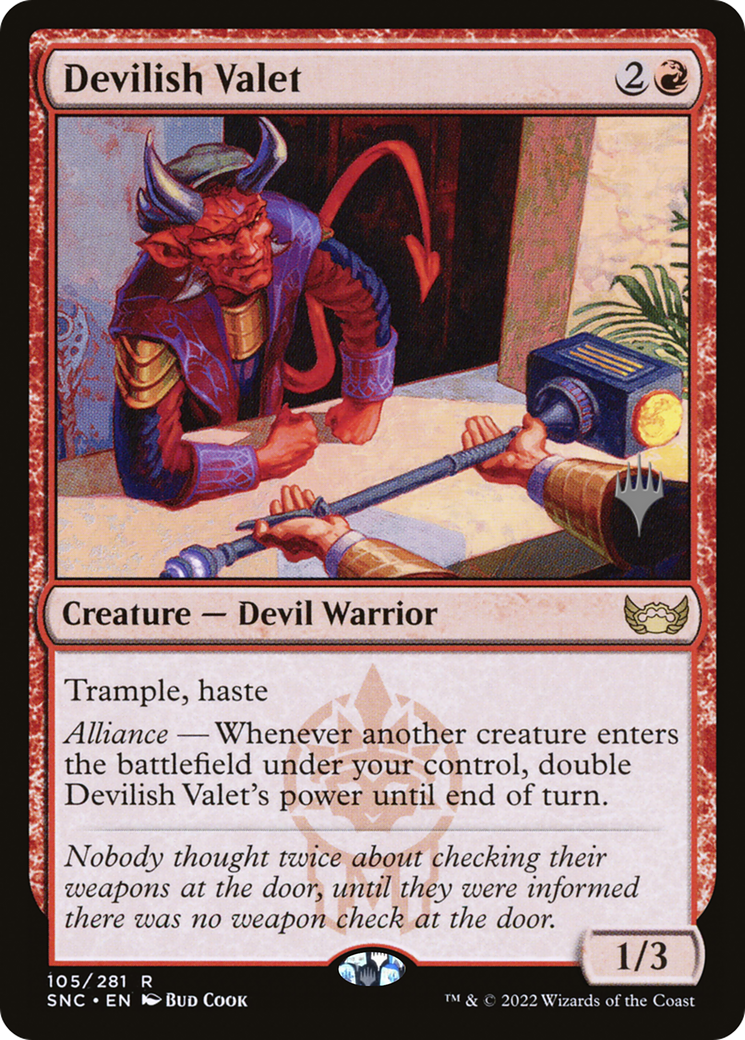 Devilish Valet (PPSNC-105P) - Streets of New Capenna Promos Foil