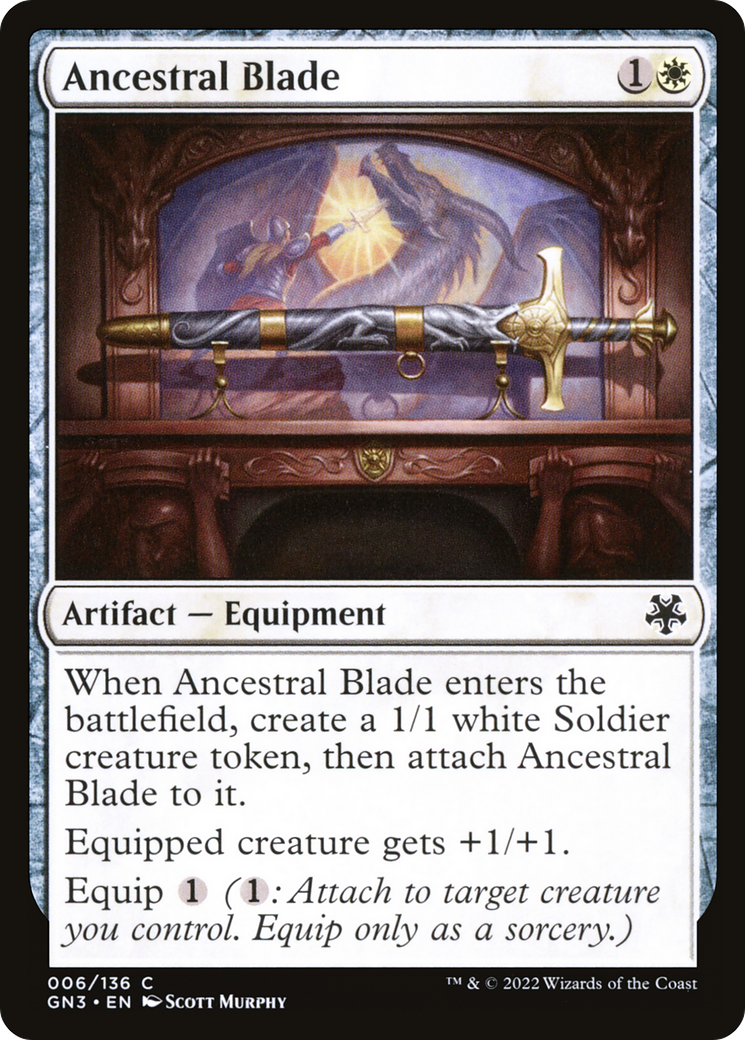 Ancestral Blade⁣ - Game Night: Free For All⁣ (Common)⁣ [3]