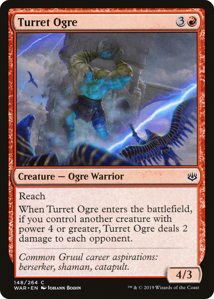 Turret Ogre⁣ - War of the Spark⁣ (Common)⁣ [148]