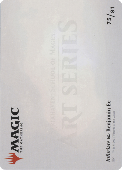 Infuriate // Infuriate (ASTX-075) - Strixhaven Art Series (Borderless) Foil
