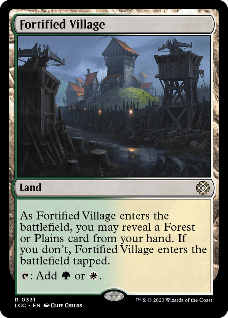 Fortified Village⁣ - Commander: The Lost Caverns of Ixalan⁣ (Rare)⁣ [331]