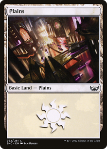 Plains (V.3)⁣ - Streets of New Capenna⁣ (Land)⁣ [262]