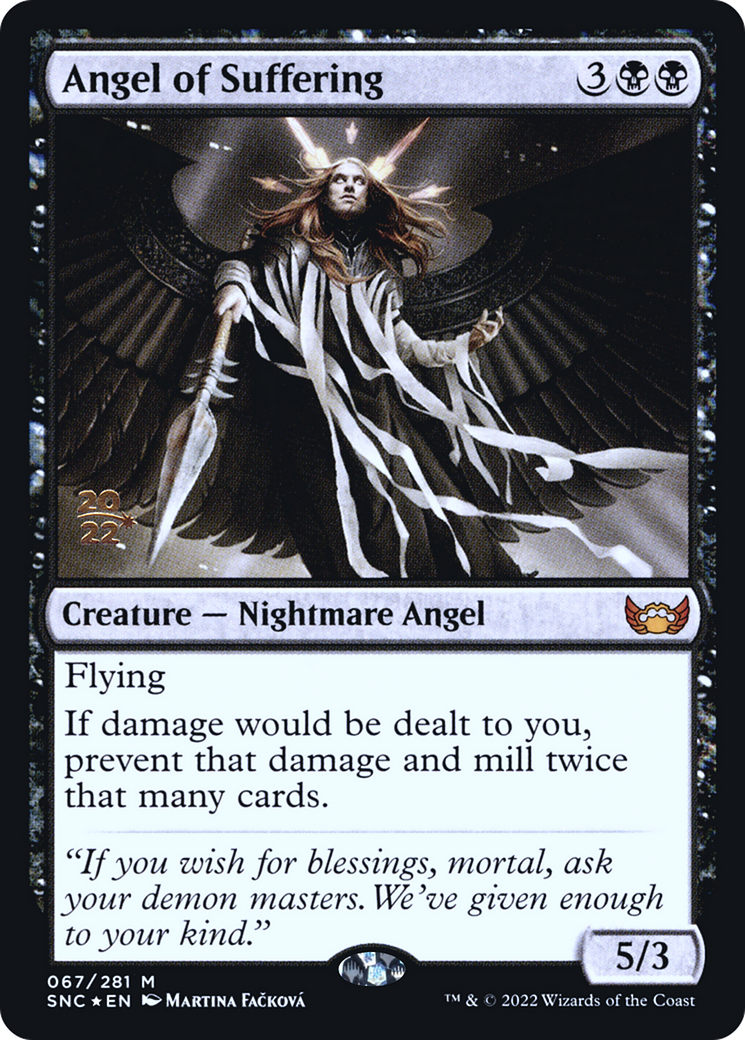 Angel of Suffering (PRE-67S) - Streets of New Capenna Promos Foil