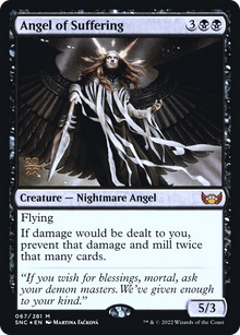 Angel of Suffering (PRE-67S) - Streets of New Capenna Promos Foil