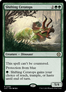 Shifting Ceratops⁣ - Commander: The Lost Caverns of Ixalan⁣ (Rare)⁣ [258]